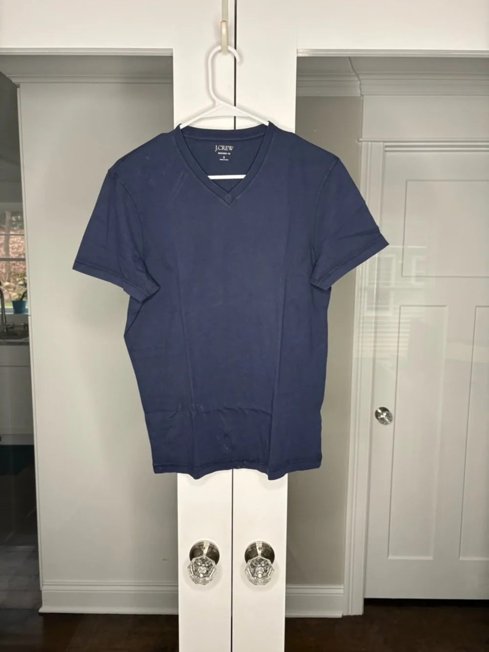 NWT J. Crew Broken-in Short-sleeve V-neck T-shirt Navy Blue